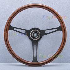 NARDI ND Classic 380mm Steering Wheel Mahogany Wood with Black