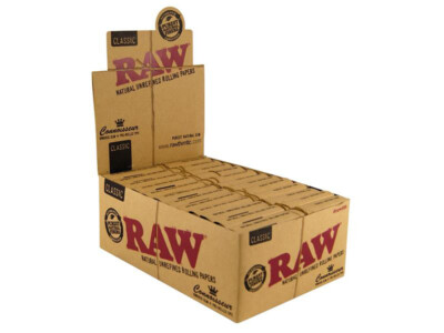 RAW Connoisseur Classic King Size Slim, 24 Hefte je 32 Blatt + 24 Prerolled Tips