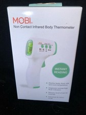 NEW NIB MOBI NON CONTACT INFRARED BODY THERMOMETER INSTANT READING MEMORY
