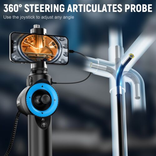 Endoscope Inspection Camera Articulating Borescope for iPhone Android Tool - Picture 2 of 18