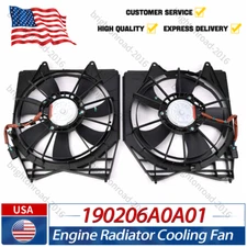 2x Engine Cooling Fan Assemblies Left Right for  Honda Accord 2018-2022 1.5 2.0L