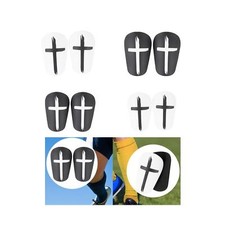 2x mini parastinchi da calcio per sport all'aria aperta, parastinchi