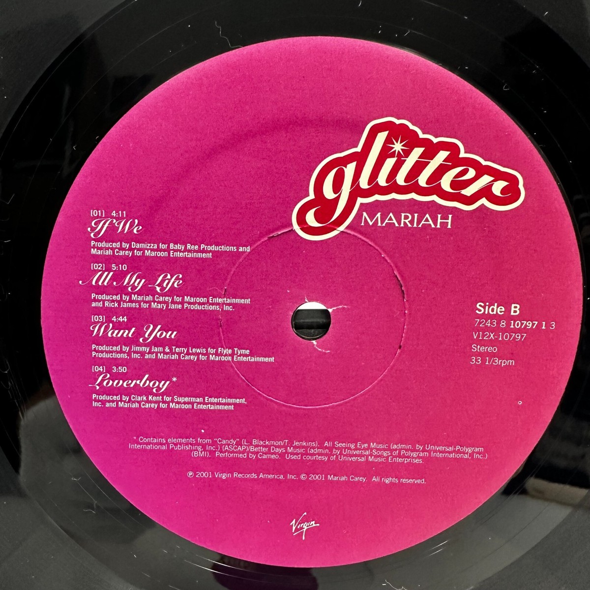 Mariah Carey Glitter レア名盤 豪華客演 2枚組LPレコード Great Condition] Mariah Carey / Glitter 2001 Original US 2LP
