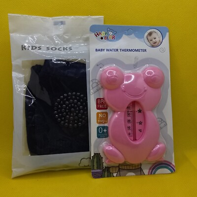 Combo 11 Baby Water Thermometer And 7 KIDS Baby Socks AntiSlip Crawling Knee pad