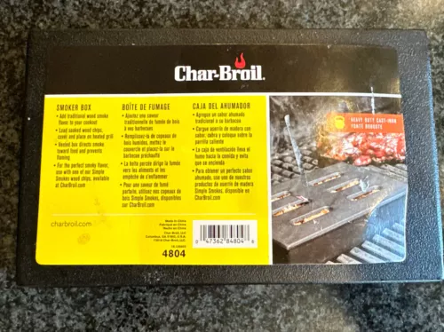 Char-Broil Cast Iron Smoker Box- unused/new