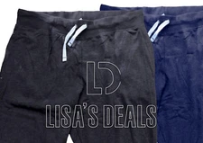 New 2-pack Calvin Klein Ladies' French Terry Jogger Navy Grey Black Size S L XL