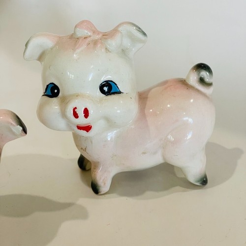 Agitadores de sal y pimienta de colección rosa japonés adorables ojos azules - Imagen 3 de 16