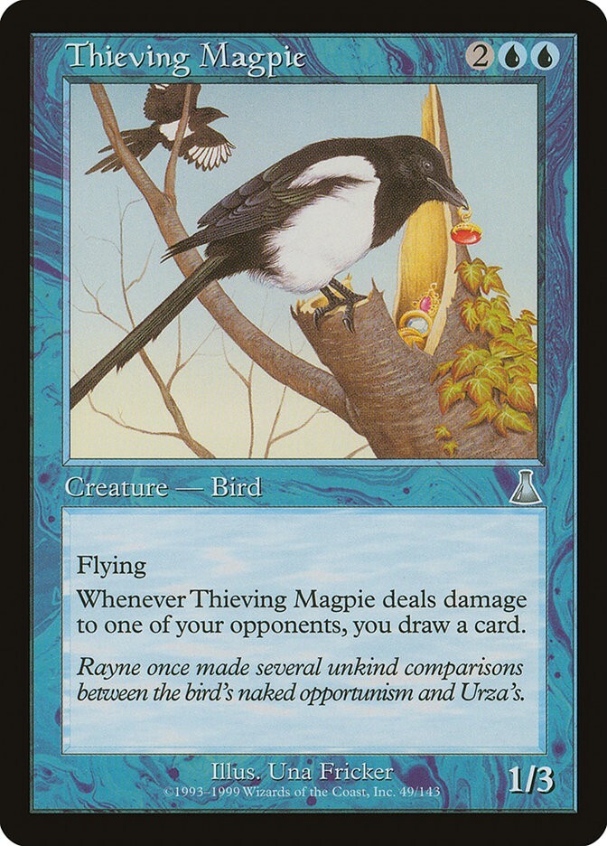 Urza's Destiny Thieving Magpie MTG Magic the Gathering NM