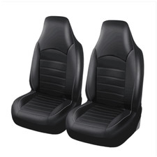 Seat Cover Car Front Cushion PU Leather Protection For High Back Bucket Seats