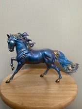 BREYER WEB SR CHRISTMAS COURCHEVEL GLOSSY BLUE PURPLE ANDALUSIAN MOLD