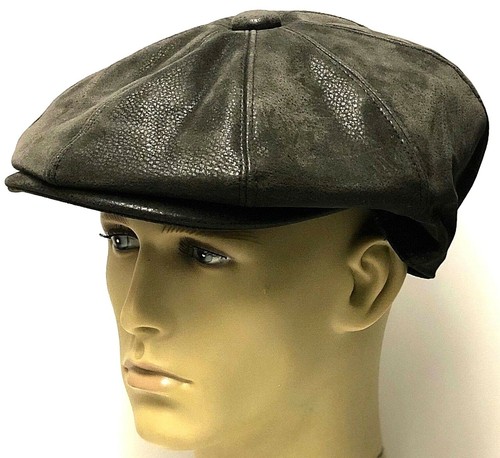Peaky Blinders Newsboy Leather Look Hat 