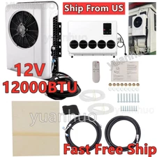 12V 12000BTU Electric Air Conditioner Split A/C Fits Semi Trucks Bus RV Caravan