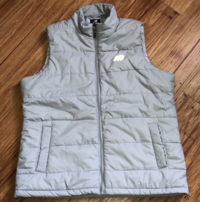 NEW- New Balance Gray Puffer Style Tech Vest Men's Size XL