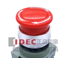  IDEC Emergency Stop Pushbutton Switch 22mm AVW302R 2NC