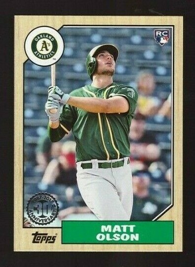 2017 Topps 87 142 MATT OLSON Rookie Card Mint EBay