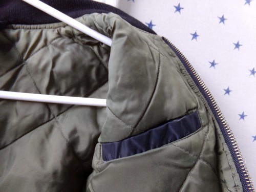 Quilted BOMBER Jacket 4/5 Boys Old Navy Solid Black Full Zip Lined FALL Classic - Picture 14 of 22