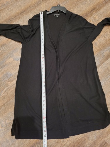 Eileen Fisher Open Front Cardigan, Black, Size Large - Afbeelding 4 van 5
