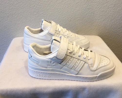 New Men’s Adidas Originals Forum 84 Low Shoes (G55371) Triple White~Size 10 - Picture 8 of 9