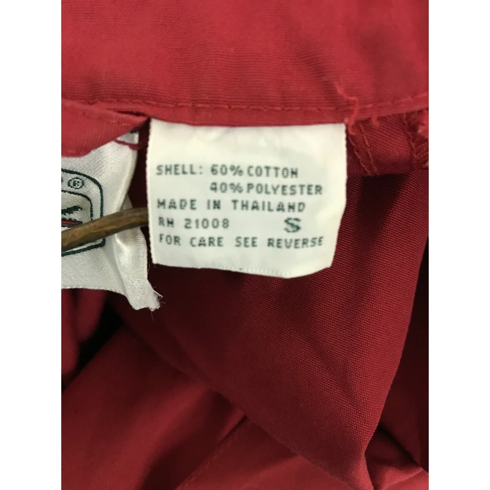 Chaqueta Bomber Lacoste Harrington Para Hombre Pequeña Roja Manga Larga Forrada De Colección Años 80 Foto 4 de 4
