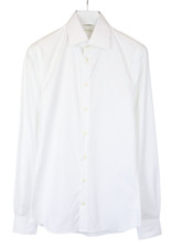 SUITSUPPLY Egyptian Cotton Extra Slim Fit Formal Shirt Men's UK 39L White