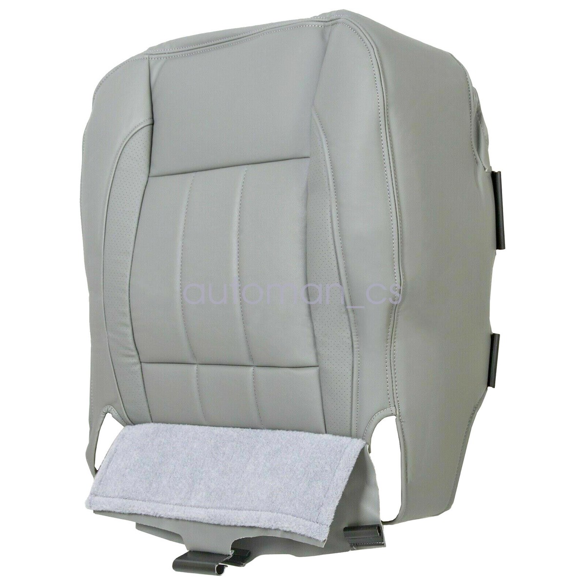 Driver Side Bottom Cloth Seat Cover For 2006-2009 Dodge Ram 2500/3500 Regular Cab - Gray, Direct Replacement 1 thumbnail image