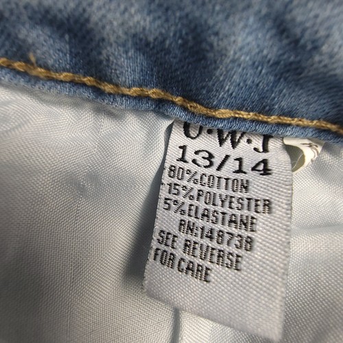 Jeans skinny Fashion Nova U.W.J donna misto cotone lavaggio chiaro taglia 13/14 nuovi con etichette - Foto 8 di 9
