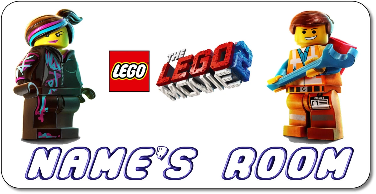 Personalised The Lego Movie 2 Aluminium Door Name Plaque