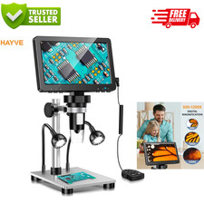 Digitalmikroskop 1200X Zoom 12MP HD Elektronische Mikroskope Kameralupe Zum Löte