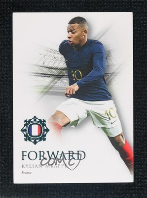 2022-23 Futera Unique World Football Forwards Turquoise 42/42 Kylian Mbappe 00d2
