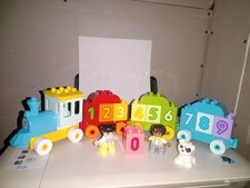 LEGO DUPLO NUMBERED TRAIN-LEARN TO COUNT PRESCHOOL BUILDING TOY 23 PCS 10954 VGC