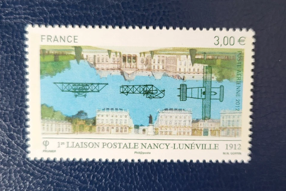 Poste aérienne - Poste Aérienne n°1a* merson 2 FR orange VARIÉTÉ coin de l'ECUSSON BRISÉ très