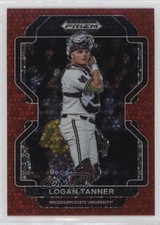 2022 Panini Prizm Draft Picks Red Donut Circle 82/99 Logan Tanner #PDP55 13vr