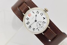 Superb Vintage 1915 Solid Silver Military Elgin WW1 Trench Watch, 34mm