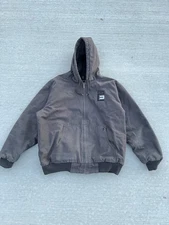 DRI DUCK Hooded Canvas Work Jacket XL Cheyenne Hooded Gravel Gray Chore Coat