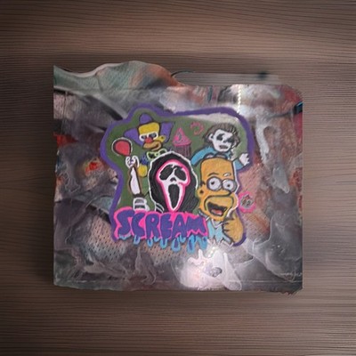 The Simpsons x Scream Collectible Art Piece Featuring Homer, Curleyand Ghostface