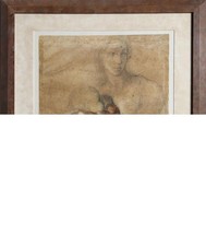 Michelangelo, Madonna col Bambino from Disegni di Michelangelo, Lithograph