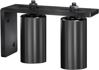Gate Roller Guide,4''Slide Gate Guide Roller with L-Bracket,Universal Adjustable