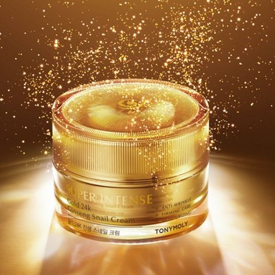 Tonymoly super intense gold 24k ginseng snail cream 50ml  Anti-Aging K-beauty
