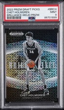 2022-23 PANINI PRIZM DRAFT PICKS BRILLIANCE MOJO PRIZM CHET HOLMGREN 4/25 PSA 9