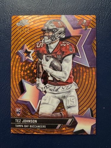 2025 Topps Cosmic Chrome Tez Johnson Orange Refractor (RAW)