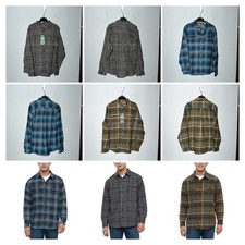 Orvis Men  s Flannel Shirt in BLUE , GREEN ,GRAY
