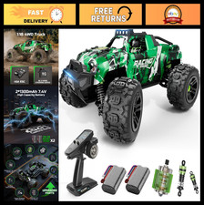 High-Speed 36KMH RC Truck, 1:18 Off-Road Remote Control Car for Kids Adults, 4