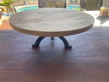 Magnolia Home Kitchen Iron & Wood Lazy Susan