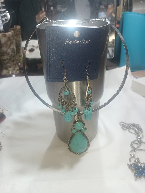 Necklace & Chandelier Earrings Set | Southwestern Jewelry