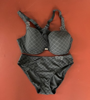 edles graues Set BH + Slip von Da Capo, Cup 95 a, ungetragen