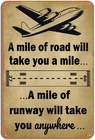 Aviation Vintage Airplane Travel Retro Tin Metal Signs Home Décor 8x12