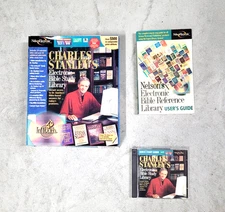 Charles Stanley Electronic Bible Study Library Quick Start Guide 2 CD 1998 Rare