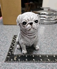 Resin Pug Dog Figurine Statue Home Decor Accent Gift