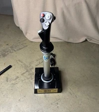 Thrustmaster HOTAS Cougar F 16 Heavy Steel Base Joystick USB PC Untested