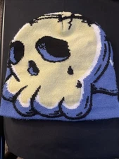 Glogang Chief Keef Glo Skull Blue Beanie